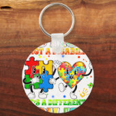 autisme is geen handicap, het is een andere vaardi sleutelhanger (Voorkant)