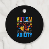 Autisme is geen handicap, het is iets anders bedankjes labels (Achterkant)