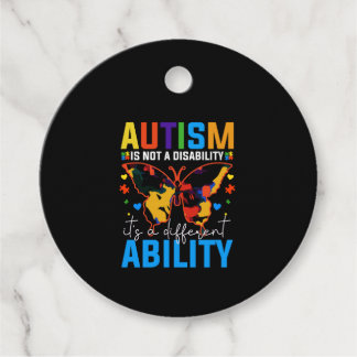 Autisme is geen handicap, het is iets anders bedankjes labels