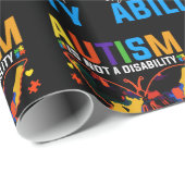 Autisme is geen handicap, het is iets anders cadeaupapier (Rol Hoek)