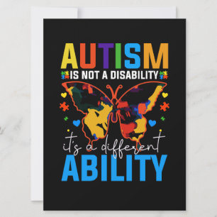 Autisme is geen handicap, het is iets anders kaart
