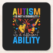 Autisme is geen handicap, het is iets anders kartonnen onderzetters (Voorkant)