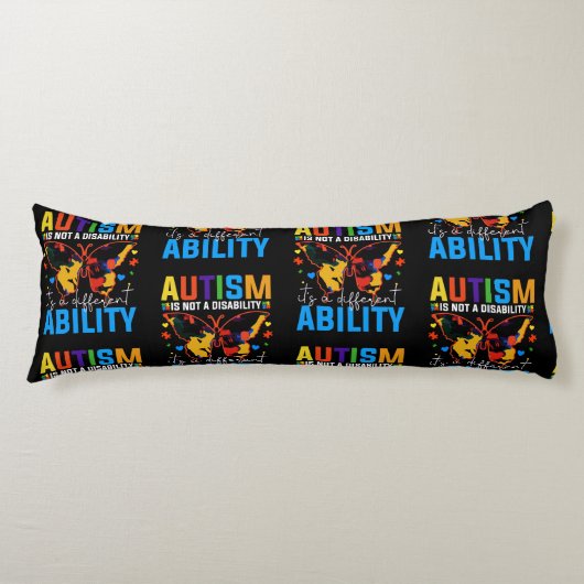 Autisme is geen handicap, het is iets anders lichaamskussen (Voorkant)