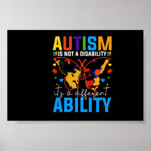 Autisme is geen handicap, het is iets anders poster