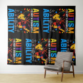 Autisme is geen handicap, het is iets anders wandkleed (In Situ (horizontaal))
