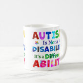 AUTISME is geen handicap Koffiemok (Voorkant rechts)