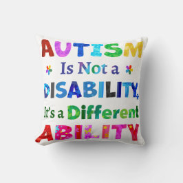 AUTISME is geen handicap Kussen