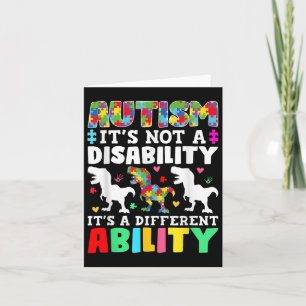 Autisme is geen handicap, maar een andere mogelijk kaart