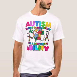 Autisme is geen handicap, maar een andere mogelijk t-shirt