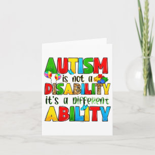 Autisme is geen handicap maar een andere mogelijkh kaart