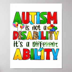 Autisme is geen handicap maar een andere mogelijkh poster