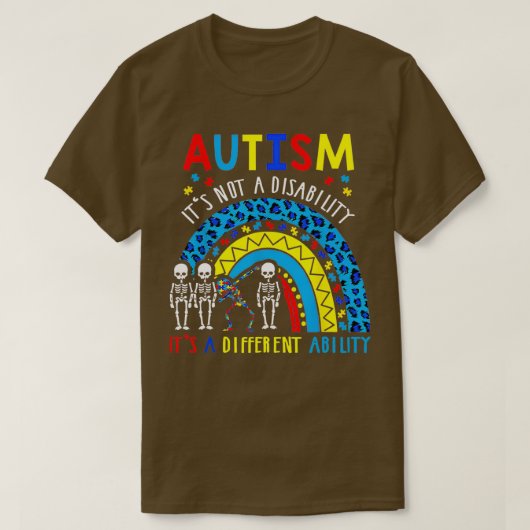 Autisme is geen handicap maar een andere mogelijkh t-shirt (Design voorkant)