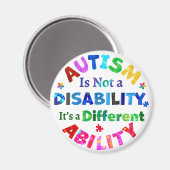 AUTISME is geen handicap Magneet (Voorkant / Achterkant)
