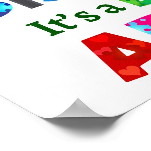 AUTISME is geen handicap Poster (Hoek)