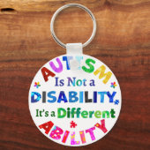 AUTISME is geen handicap Sleutelhanger (Voorkant)