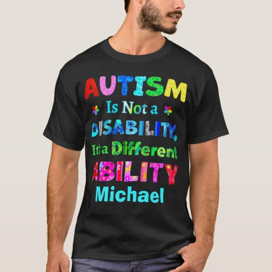 AUTISME is geen handicap T-shirt (Voorkant)