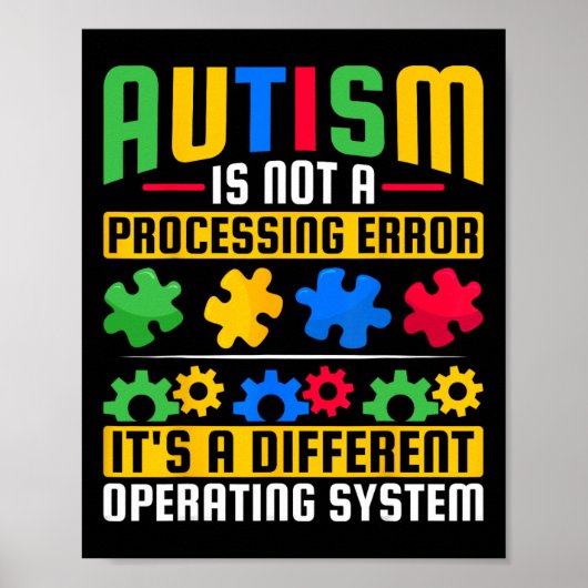 Autisme is geen probleem dat moet worden opgelost  poster (Voorkant)