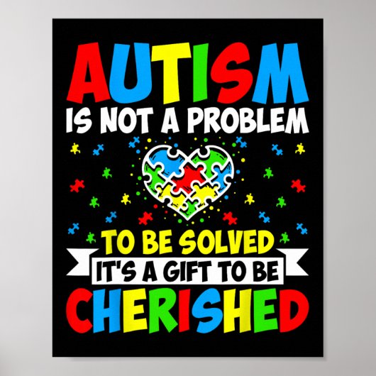 Autisme is geen probleem dat moet worden opgelost  poster (Voorkant)