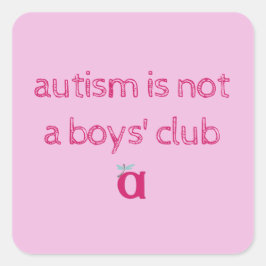 Autisme is geen schetsmatige sticker van een jonge