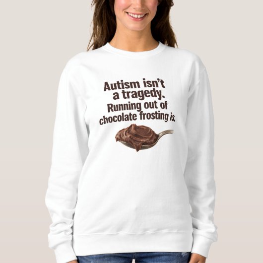 Autisme is geen tragedie T-shirt (Voorkant)
