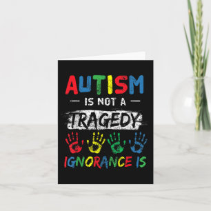 Autisme is geen tragisch ondersteunend bewustzijn kaart