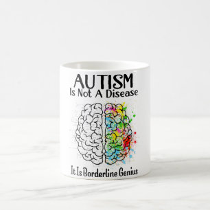 Autisme is geen ziekte maar een ziekte die grenzel koffiemok