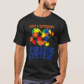 Autisme is gewoon een ander besturingssysteem Auti T-shirt (Voorkant)