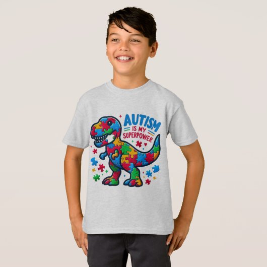 Autisme is het T-shirt van mijn Superpower Kindere (Voorkant volledig)