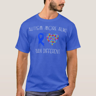 Autisme is meer hetzelfde dan verschillend t-shirt