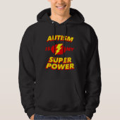 Autisme is mijn superenergiebewustzijn Super Hero Hoodie (Voorkant)