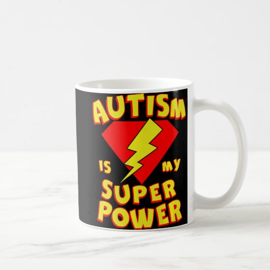 Autisme is mijn superheld Autism Awarenes Koffiemok (Rechts)