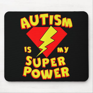 Autisme is mijn superheld Autism Awarenes Muismat