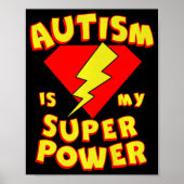 Autisme is mijn superheld Autism Awarenes Poster (Voorkant)