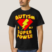 Autisme is mijn superheld Autism Awarenes T-shirt (Voorkant)