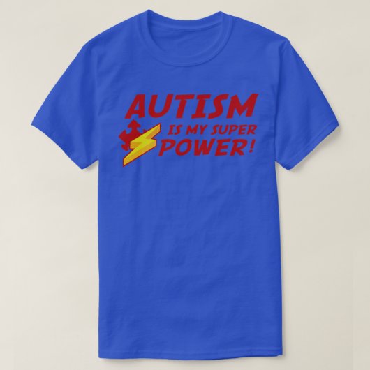 Autisme is mijn superkracht 2 t-shirt (Design voorkant)