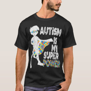 Autisme is mijn superkracht, autisme bewustzijn vo t-shirt