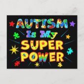Autisme is mijn superkracht briefkaart (Voorkant)
