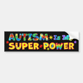 Autisme is mijn superkracht bumpersticker (Voorkant)