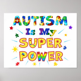 Autisme is mijn superkracht poster