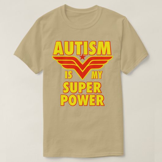 Autisme is mijn superkracht t-shirt (Design voorkant)
