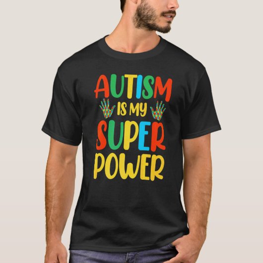 Autisme is mijn superkracht t-shirt (Voorkant)