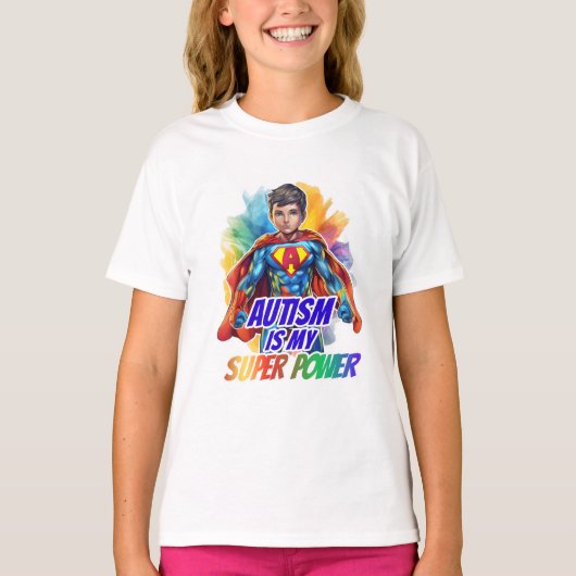Autisme is mijn superkracht t-shirt (Voorkant)