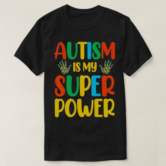 Autisme is mijn superkracht t-shirt (Design voorkant)