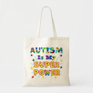 Autisme is mijn superkracht tote bag