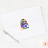 Autisme is mijn superkracht vierkante sticker (Envelop)