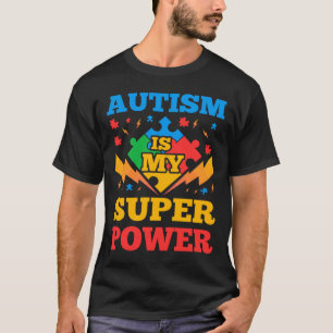 Autisme is mijn superkracht voor mannen S&amp K T-shirt
