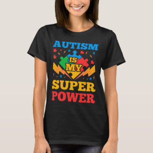 Autisme is mijn superkracht voor mannen S&amp K T-shirt