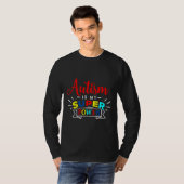 Autisme is mijn supermacht Autisme Bewustheid T-shirt (Voorkant volledig)