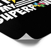 Autisme is mijn Superpower Autism Superheld Poster (Hoek)
