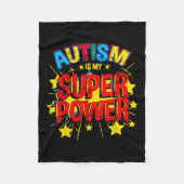 Autisme is mijn Superpower Autisme-bewustzijn Fleece Deken (Voorkant)